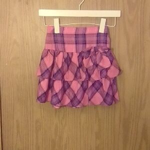 Plaid Pink and Purple Women's Skirt
